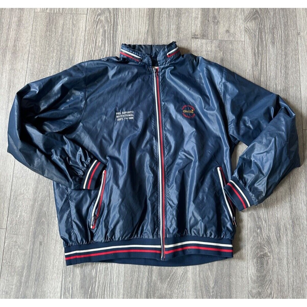 VTG 1986 Phil Esposito Sands Las Vegas La Mode Du Golf Size XL Windbreaker Rare